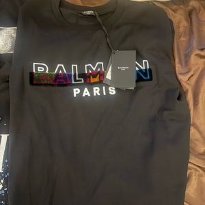 Balmain color textured Tee